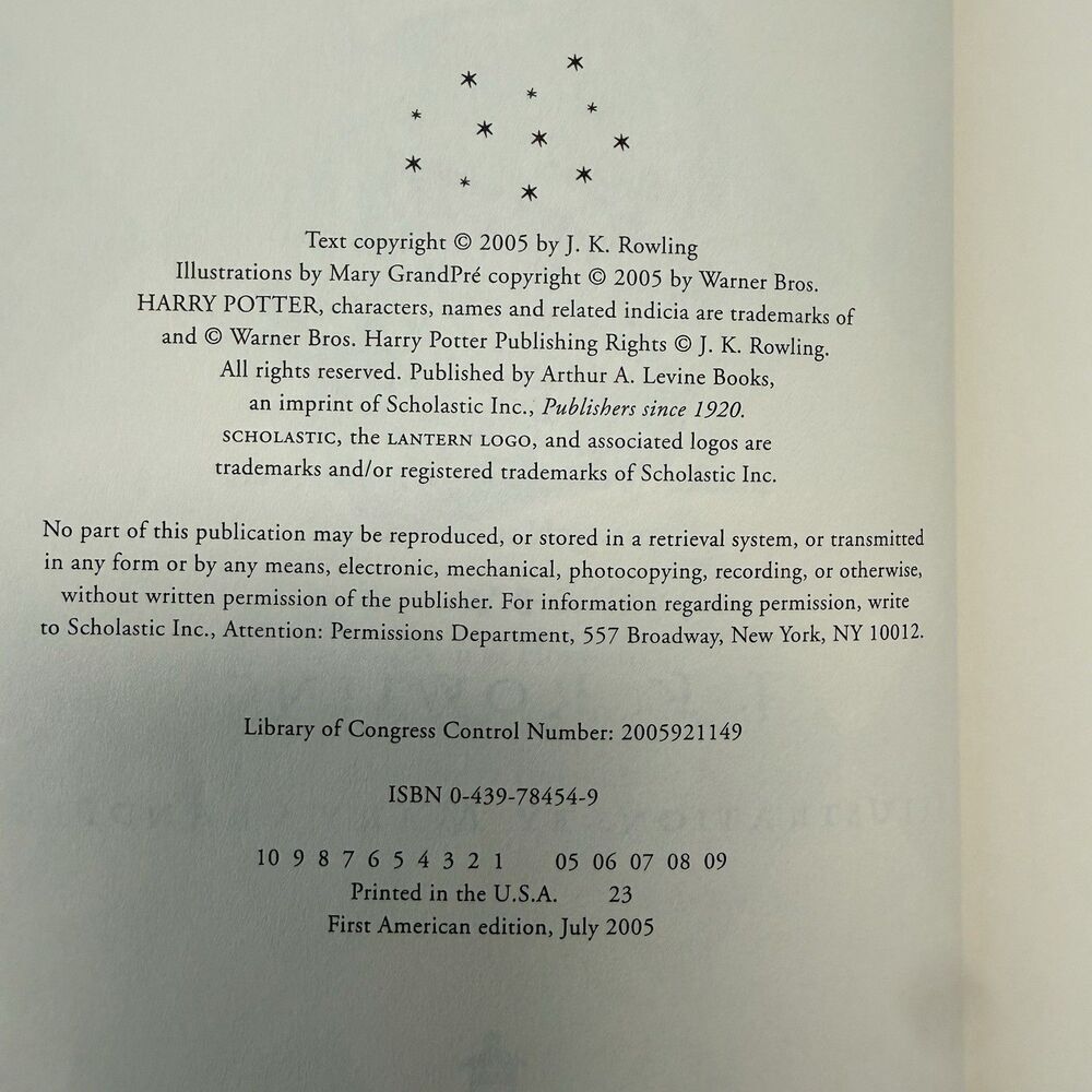 RARE 1st Edition, Printing ERROR - Harry Potter and the Half-Blood Prince - Picture 5 of 9